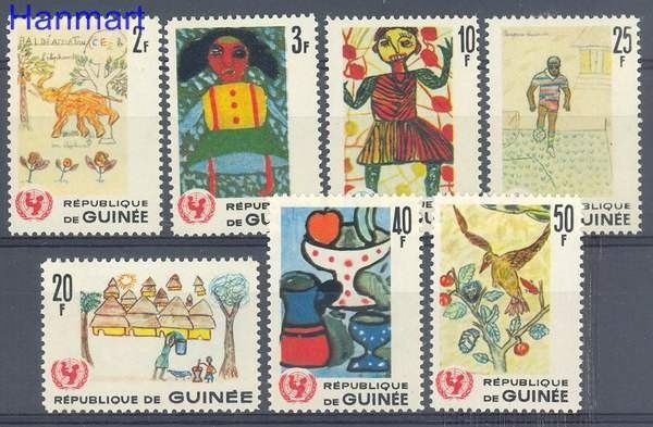 Znaczek Gwinea 1966 Mi 402-408 Czyste **