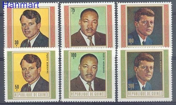 Znaczek Gwinea 1968 Mi 506-511 Czyste **