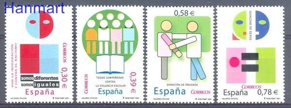 Znaczek Hiszpania 2007 Mi 4226-4229 Czyste **