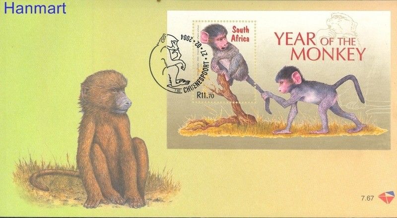 Znaczek Republika Południowej Afryki 2004 Mi bl 100 FDC