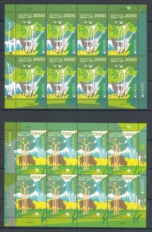 Znaczek Białoruś 2011 Mi ark 853-854 Czyste **