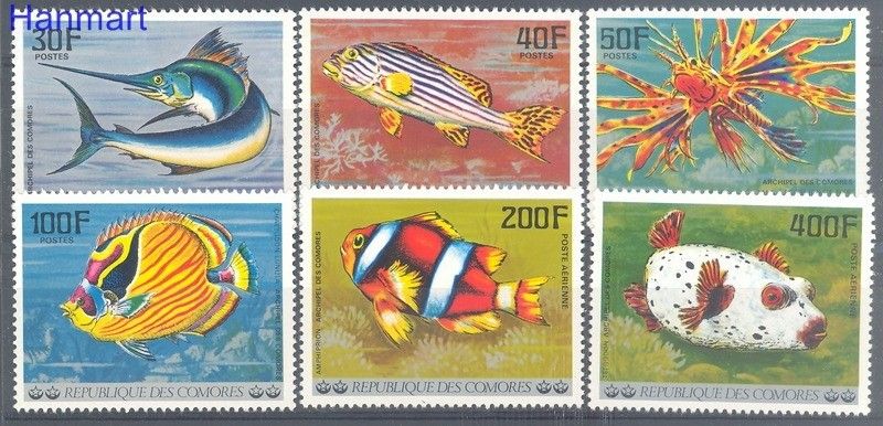 Znaczek Komory 1979 Mi 362-367 Czyste **