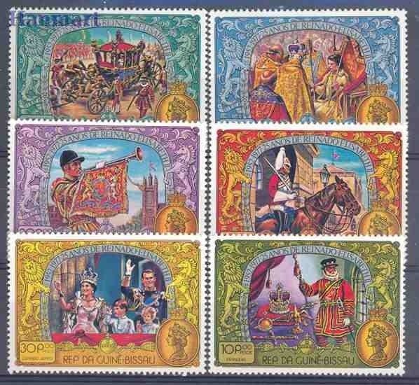 Znaczek Gwinea Bissau 1977 Mi 440-445 Czyste **