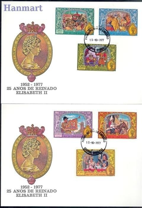 Znaczek Gwinea Bissau 1977 Mi 440-445 FDC