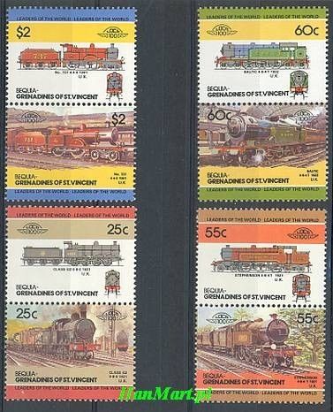 Znaczek Bequia 1985 Mi 82-89 Czyste **