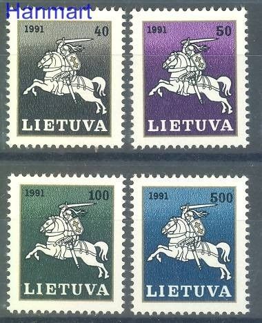 Znaczek Litwa 1991 Mi 491-494 Czyste **