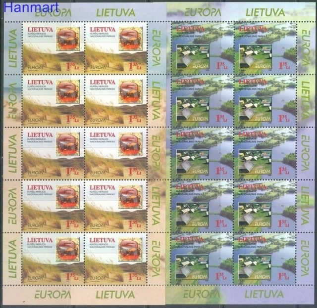 Znaczek Litwa 1999 Mi ark 693-694 Czyste **