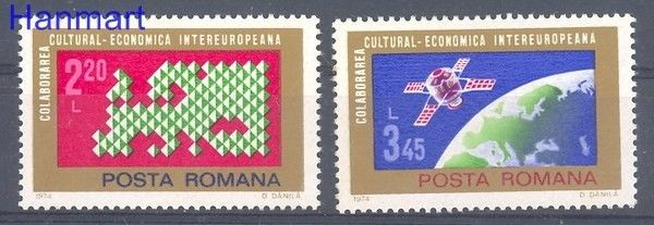 Znaczek Rumunia 1974 Mi 3189-3190 Czyste **