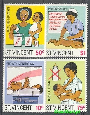 Znaczek St. Vincent 1987 Mi 1012-1015 Czyste **