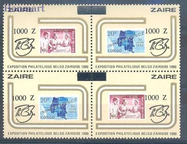 Znaczek Kongo Kinszasa / Zair 1991 Mi 1045-1048 Czyste **