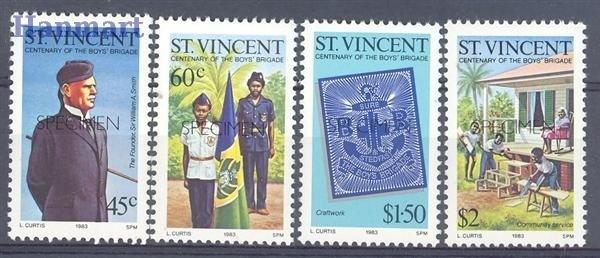 Znaczek St. Vincent 1983 Mi 660-663 Czyste **