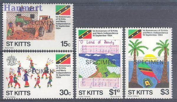 Znaczek Saint Kitts 1984 Mi 148-151 Czyste **