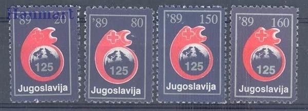 Znaczek Jugosławia 1989 Mi zwa 166-169 Czyste **