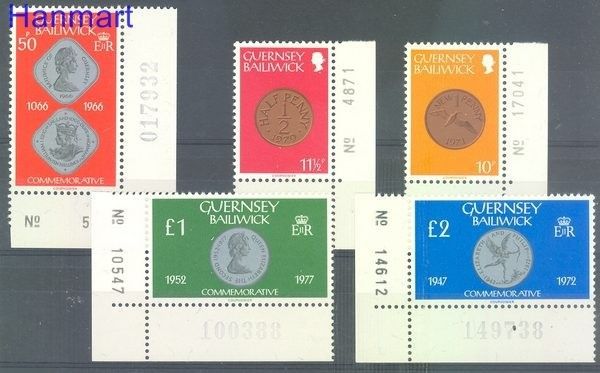 Znaczek Guernsey 1980 Mi 199-203 Czyste **