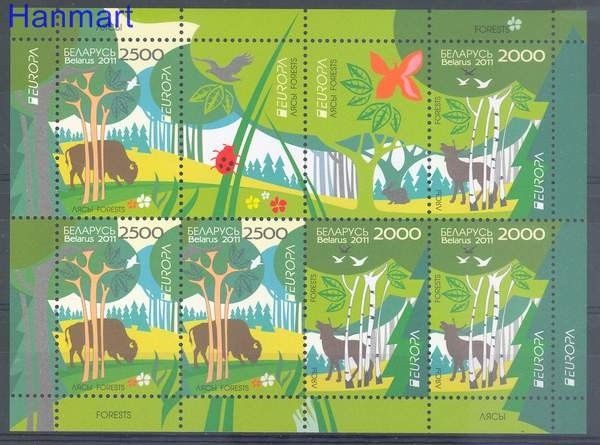 Znaczek Białoruś 2011 Mi ark 853-854 Czyste **