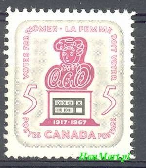 Znaczek Kanada 1967 Mi 411 Czyste **