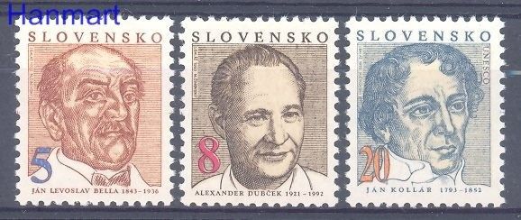 Znaczek Słowacja 1993 Mi 171-173 Czyste **