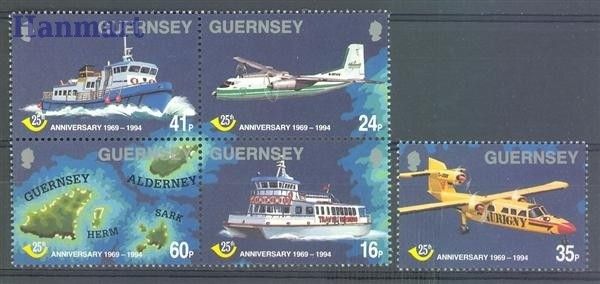 Znaczek Guernsey 1994 Mi 645-649 Czyste **