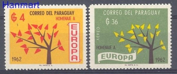 Znaczek Paragwaj 1962 Mi 1130-1131 Czyste **