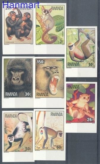 Znaczek Rwanda 1978 Mi 922-929B Czyste **