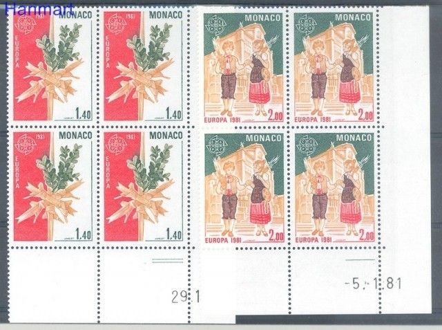 Znaczek Monako 1981 Mi 1473-1474 Czyste **