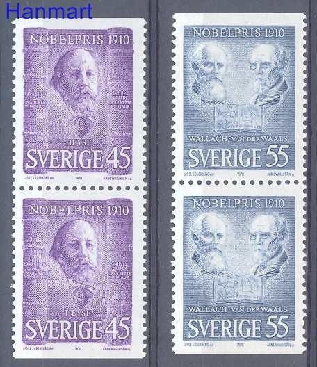 Znaczek Szwecja 1970 Mi 697-698Do,Du Czyste **