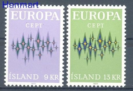 Znaczek Islandia 1972 Mi 461-462 Czyste **
