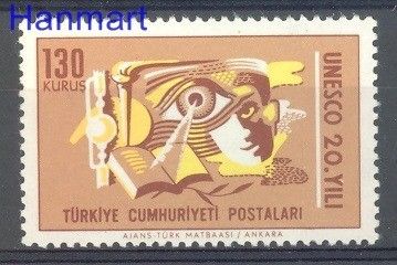 Znaczek Turcja 1966 Mi 2023 Czyste **