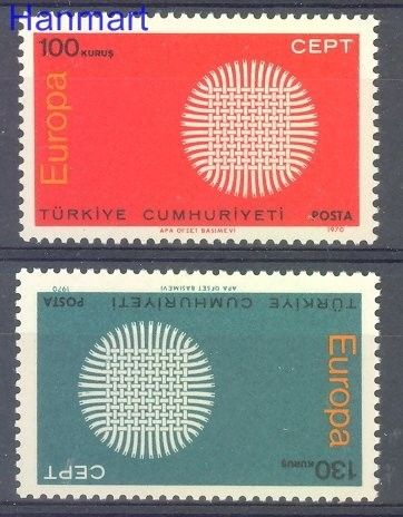 Znaczek Turcja 1970 Mi 2179-2180 Czyste **