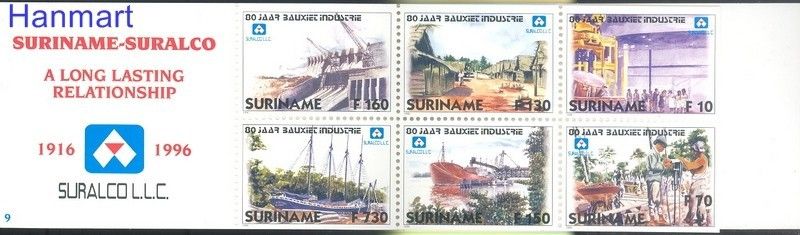 Znaczek Surinam 1996 Mi 1579-1584 Czyste **
