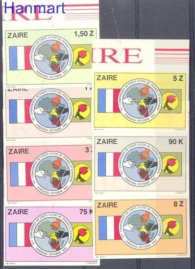 Znaczek Kongo Kinszasa / Zair 1982 Mi 772-778B Czyste **