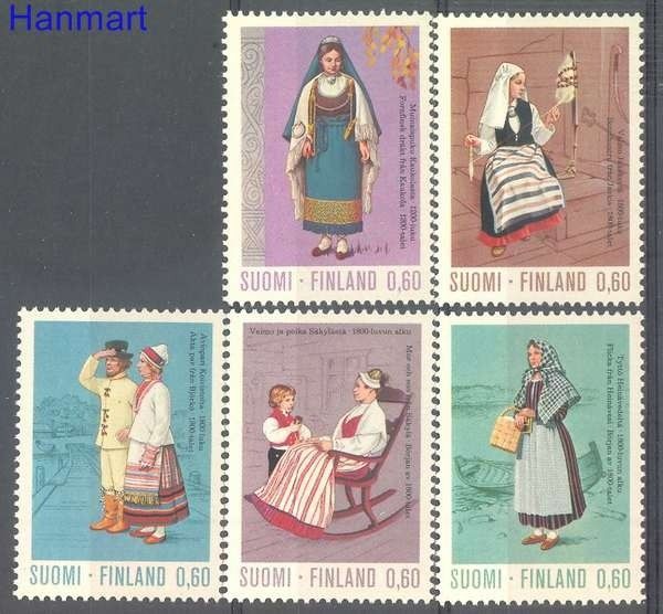 Znaczek Finlandia 1973 Mi 733-737 Czyste **