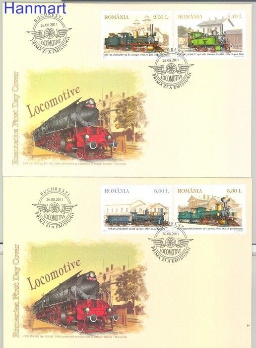 Znaczek Rumunia 2011 Mi 6551-6554 FDC