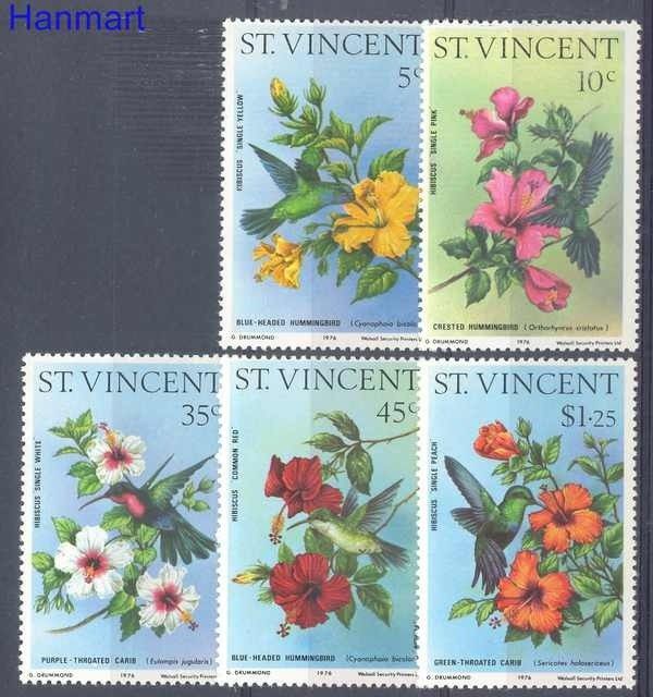 Znaczek St. Vincent 1976 Mi 441-445 Czyste **