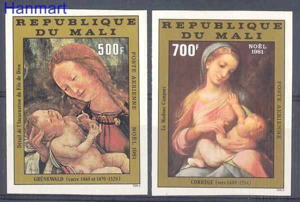 Znaczek Mali 1981 Mi 887-888B Czyste **
