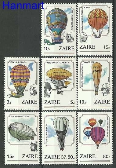 Znaczek Kongo Kinszasa / Zair 1984 Mi 867-874 Czyste **