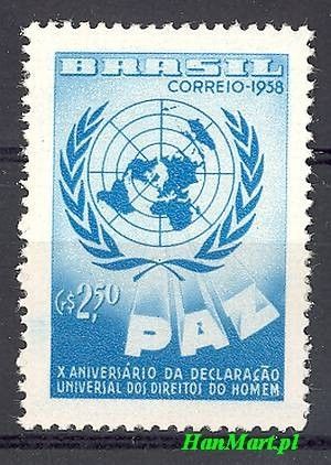 Znaczek Brazylia 1958 Mi 951 Czyste **