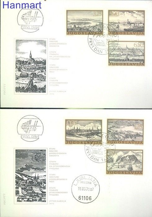 Znaczek Jugosławia 1973 Mi 1499-1504 FDC