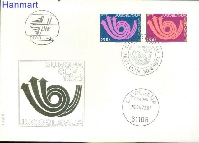 Znaczek Jugosławia 1973 Mi 1507-1508 FDC