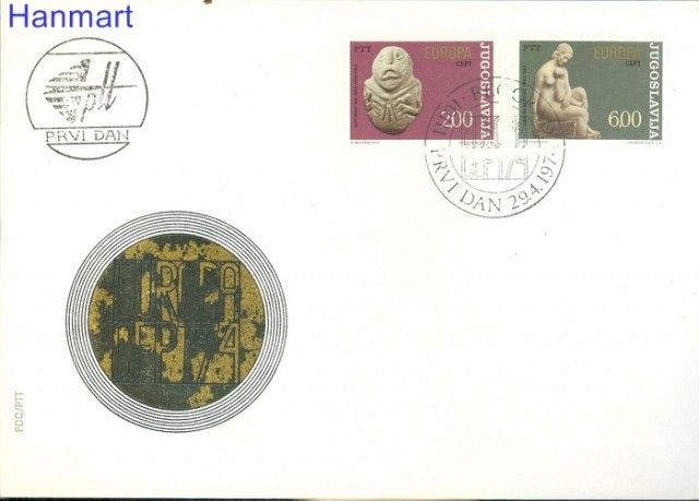 Znaczek Jugosławia 1974 Mi 1557-1558 FDC