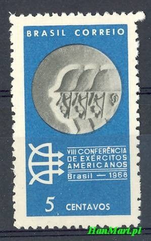 Znaczek Brazylia 1968 Mi 1185 Czyste **