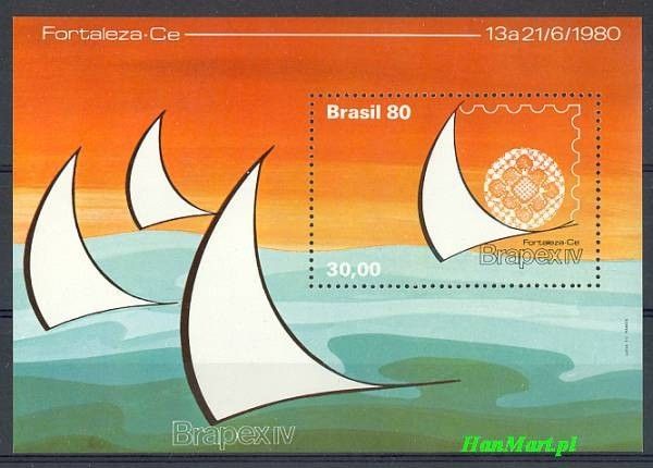 Znaczek Brazylia 1980 Mi bl 42 Czyste **