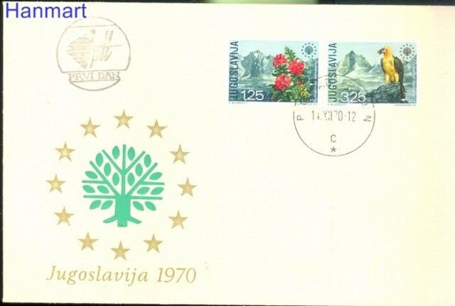 Znaczek Jugosławia 1970 Mi 1406-1407 FDC