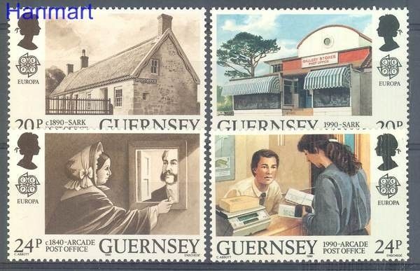 Znaczek Guernsey 1990 Mi 483-486 Czyste **