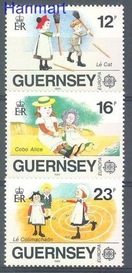 Znaczek Guernsey 1989 Mi 449-451 Czyste **