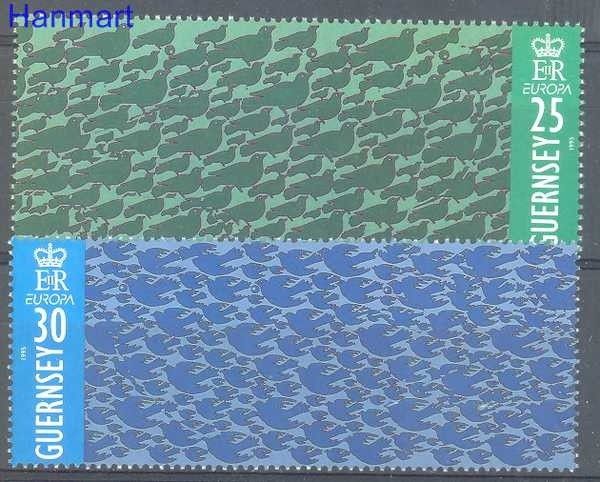 Znaczek Guernsey 1995 Mi 670-671 Czyste **