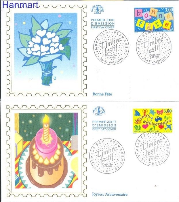 Znaczek Francja 1997 Mi 3188-3189 FDC