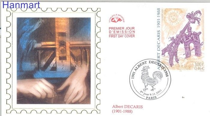 Znaczek Francja 2001 Mi 3571 FDC