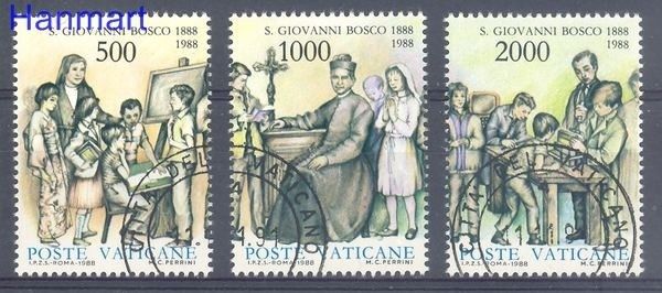 Znaczek Watykan 1988 Mi 937-939 Stemplowane