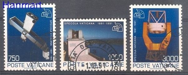 Znaczek Watykan 1991 Mi 1040-1042 Stemplowane